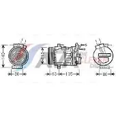 Ava Cooling Kompressor, Klimaanlage RTAK485