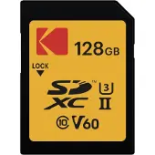 Kodak Alaris EKMSD128GUHS2V1K, 128 GB, SDXC, Klasse 10, UHS-II, 300 MB/s, 110 MB/s
