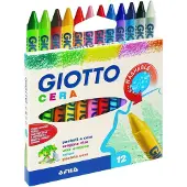 Giotto Wachsmalstifte Mehrfarbig, 12 Stück