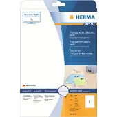 Herma transparente matte Folien-Etiketten auf A4-Blättern, 25 Etiketten, 25 Bogen