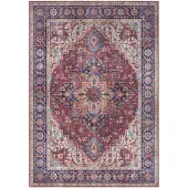 NYVI Teppich Asmar - Pflegeleicht, Langlebig, für Innenräume Größe:80x200 cm;Farbe:Pflaumenrot Anthea