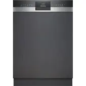 Siemens SN53HS03TE, Halb integriert, Standardgröße (60 cm), Gebürsteter Stahl, Schwarz, Tasten, 1,75 m