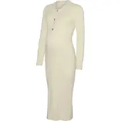 Mamalicious Newsiv Lia Maternity Langarm-midikleid