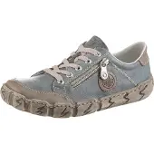 Rieker L0314-42 Schuhe Damen Halbschuhe Sneaker Schnürschuhe , Größe:40 EU, Farbe:Blau
