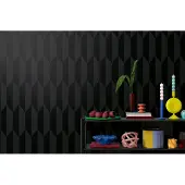 CosmoLiving by Cosmopolitan Vliestapete "Graphic Groove-Playful Tapete" glänzend strukturiert Geometrisches Design mit modernem 3D-Effekt