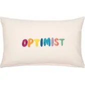 PAD Dekokissen "OPTIMIST" Made in Europe, Kissenhülle ohne Füllung, 1 Stück, 30x50 cm