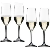 Riedel Vivant Champagne, 4er Set, Champagnerglas, Sektglas, Hochwertiges Glas, 290 ml, 0484/08