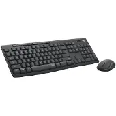 Logitech MK295 Silent, Volle Größe (100%), Kabellos, RF Wireless, Graphit, Maus enthalten