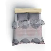 L'essentiel Maison , Leron - Grey, Bettwäsche-Set, Grau, 100 % BAUMWOLLE RANFORCE, 260 x 220 cm