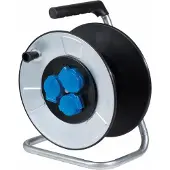 Bachmann Stahlblechkabeltrommel 3-fach, ohne Kabel, IP44