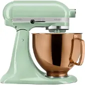KitchenAid Artisan Mixer 5KSM125EPT Grün + Design Rührschüssel Kupfer