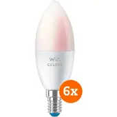WiZ Connected WiZ Smart-Kerzenlampe 6er-Pack - Weiß- und Farblicht - E14