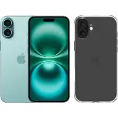 Apple iPhone 16 Plus 128GB Grün + BlueBuilt Protective Backcover Transparent
