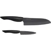 Kyocera Messer-Set "SHIN" Gemüse-/Santokumessser, extrem scharfe Klinge, Zirkoniakeramik