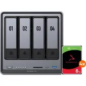UGREEN NASync DXP4800 Plus + Seagate Ironwolf 8TB 4er-Pack