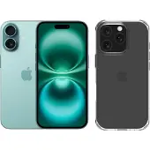 Apple iPhone 16 128GB Grün + BlueBuilt Protective Backcover Transparent