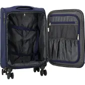D & N D&N Travel Line 9504 - 4-Rollen-Kabinentrolley S 55 cm (navy)