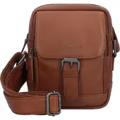 Green Burry GREENBURRY Leder Umhängetasche Fiorentina Travel Crossbody Bag Tan braun