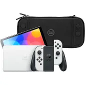 Nintendo Switch OLED Weiß + Bluebuilt Schutzhülle