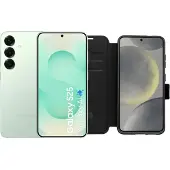 Samsung Galaxy S25 256GB Mintgrün 5G + BlueBuilt Book Case Schwarz