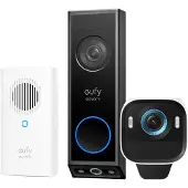Eufy eufyCam S3 Pro Doppelpack + Video Doorbell E340 + Chime