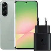 Samsung Galaxy A56 128GB Grün 5G + Ladegerät 25 Watt Schwarz
