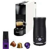 Krups Nespresso Essenza Mini XN1101 Weiß + Pierre Milchaufschäumer