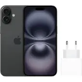 Apple iPhone 16 128GB Schwarz + Schnellladegerät