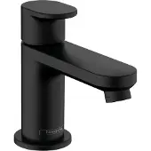 Hansgrohe Vernis Blend Standventil 70 mit Hebelgriff für Kaltwasser oder vorgemischtes Wasser ohne Ablaufgarnitur, Mattschwarz