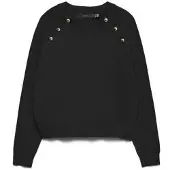 Vero Moda Vmhappy Ls O-Neck Button Pullover Boo