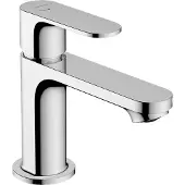 Hansgrohe Waschtisch-Einhebelmischer Rebris S 80 CoolSt mit Zugstangen-Ablaufgarnitur, chrom