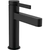 Hansgrohe Finoris Einhebel-Waschtischmischer 110 CoolStart mit Push-Open Ablaufgarnitur, Mattschwarz