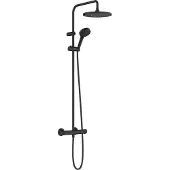 Hansgrohe Vernis Blend Duschsystem 240, 1-jet, mit Thermostat, EcoSmart, Mattschwarz, 26428670