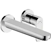 Hansgrohe Rebris S Einhebel-Waschtischmischer Unterputz für Wandmontage mit Auslauf 20 cm, Chrom