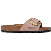 Birkenstock Slipper Madrid Big Buckle Nubuk Leather Damen Soft Pink Narrow-Schuhgröße 37