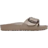 Birkenstock Madrid Big Buckle schmal Pantolette Grau in Gr. 39