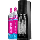 SodaStream TERRA Schwarz + Quick Connect Kohlensäurezylinder