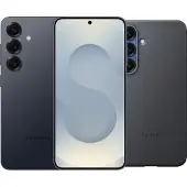 Samsung Galaxy S25 256GB Grau 5G + Kindsuit Backcover Schwarz