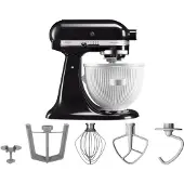 KitchenAid Artisan Mixer 5KSM125 Onyx Schwarz + Eiszubereiter