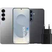 Samsung Galaxy S25 256GB Silber 5G + Zubehörset