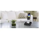 Panasonic KX-TGH720, DECT-Telefon, Kabelloses Mobilteil, Freisprecheinrichtung, 200 Eintragungen, Anrufer-Identifikation, Schwarz