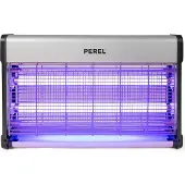 Perel Insektenvernichter, elektrisch, Spannungsnetz 2800 V, herausnehmbare Auffangschale, 100 m², Metall