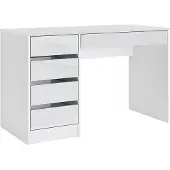 Vicco Schreibtisch Sherry Weiß 55 x 120 cm mit Schubladen, Model 36007