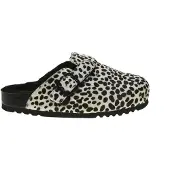 Scholl Clog Damen Fae New F Kuhfell Black White-Schuhgröße 39