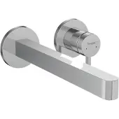 Hansgrohe Finoris Einhebel-Waschtischmischer Unterputz für Wandmontage mit Auslauf 22,8 cm, Chrom