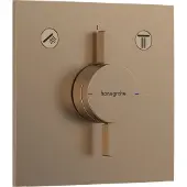 Hansgrohe DuoTurn E Mischer Unterputz für 2 Verbraucher, Brushed Bronze