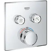 GROHE 29124000, Badewanne & Dusche, Drehventile, Metall, Chrom