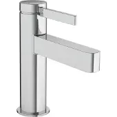Hansgrohe Finoris Einhebel-Waschtischarmatur 100 mit Push-Open Ablaufgarnitur, Ausladung 126mm, 76010000, Farbe: Chrom