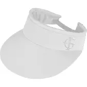 Island Green - Sonnenblende Logo für Damen - Emblem (Weiß)
