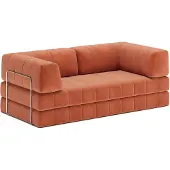 Innovation Living Schlafsofa CozyPad orange, Designer Flemming Hojfeldt, 208x77x104 cm